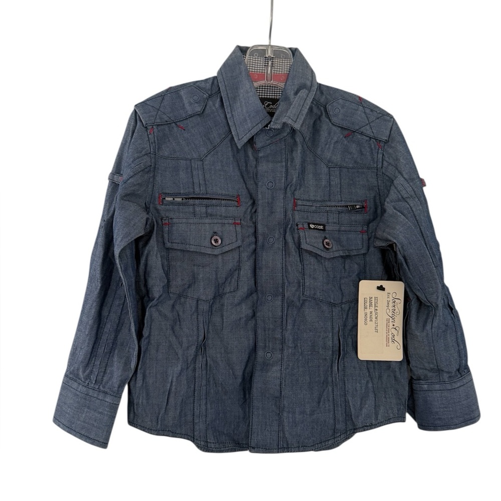 Sovereign Code Kids Denim Jacket - Dark Blue 3T